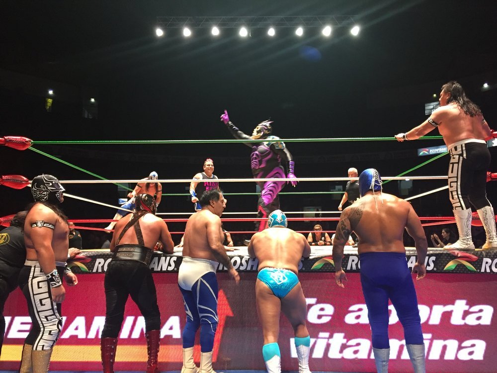 Lucha+Libre+Mexico+City+Skeletor